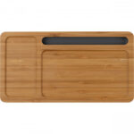 Еко бежичен полнач и држач за мобилен од бамбус - Image 3