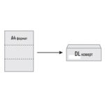 Коверт со лев прозор,110х230мм - Image 2