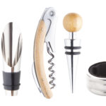 Еко сет за вино во кутија од бамбус - Image 7