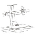Држач за два монитори Lumi DWS10-T02 - Image 3