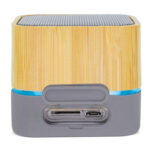 Еко звучник блутут со бамбус коцка - Image 4