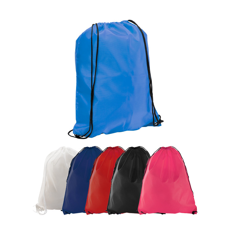 Торбата со врвка од полиестер 330х417мм е издржлива и лесна за носење