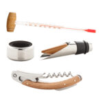 Еко сет за вино во кутија од бамбус - Image 4