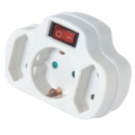 SAS разделник со 1 шуко и 2 eu со прекинувач