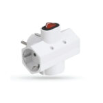 SAS разделник со 3 шуко со прекинувач