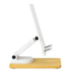 Држач за мобилен ротациски на бамбус - Image 5