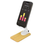 Држач за мобилен ротациски на бамбус - Image 6