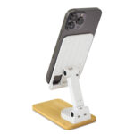 Држач за мобилен ротациски на бамбус - Image 7