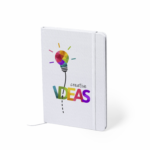 Тефтер А5 со ластик, сублимациски, 100л. бланко - Image 5