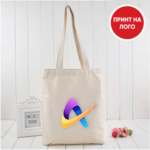 Торба памучна со џеб, 450x380x105мм - Image 5