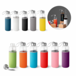 Стаклено шише 500мл со футрола