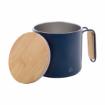 Еко чаша термос 300мл, бамбус капак, рец. инокс - Image 12