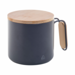 Еко чаша термос 300мл, бамбус капак, рец. инокс - Image 13