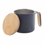 Еко чаша термос 300мл, бамбус капак, рец. инокс - Image 14