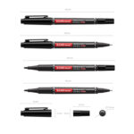 Маркер перманентен двостран П-80,0.45-1.65мм Erich - Image 3