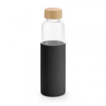 Стаклено шише 600мл бамбус капаче силконс. футрола - Image 5