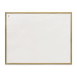 Бела табла магнетна 80х120см, дрвена рамка