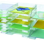 Полица за документи, класик неон трансп. - Image 2