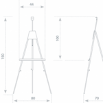 Држач за табла троножен 60х45-90х60 - Image 6