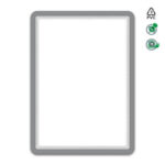 Магнетна рамка А3, сет од две парчиња сива