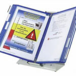 Зиден држач за каталог со 10 папки плави - Image 5