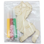 Дрвена декорација со 3 фломастери - Image 3