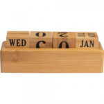 Еко календар вечен од бамбус - Image 5