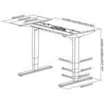 Биро ергономско електрично 160х80см - Image 2