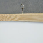 Бела табла магнетна 60х80, дрвена рамка - Image 3