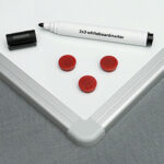 Бела табла магнетна 90х180см, алуминиум рамка - Image 2